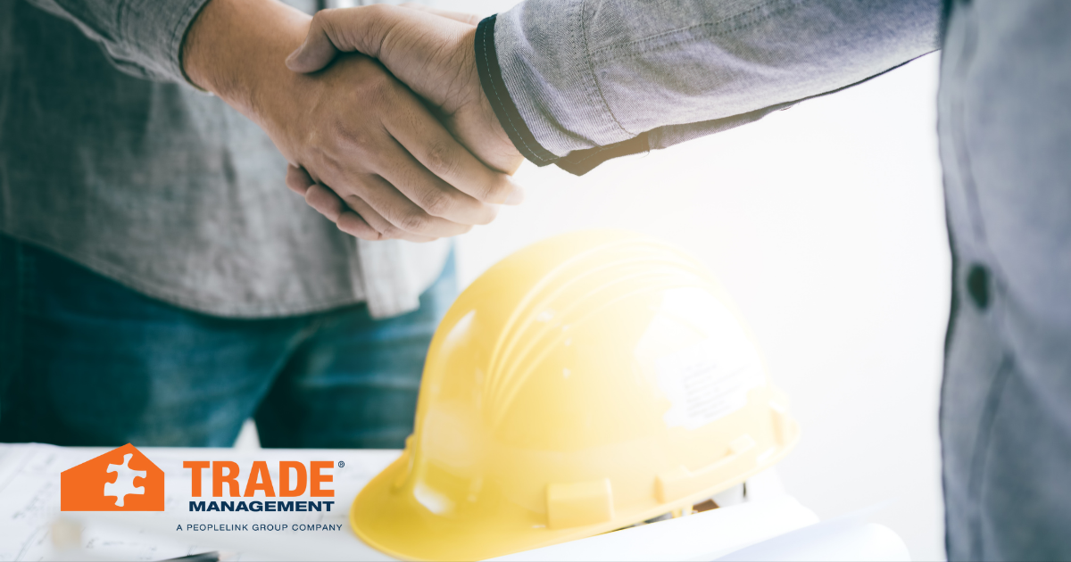 Interviewer and candidate shaking hands.