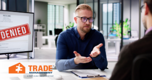 Interviewer and candidate during skilled trades hiring process.